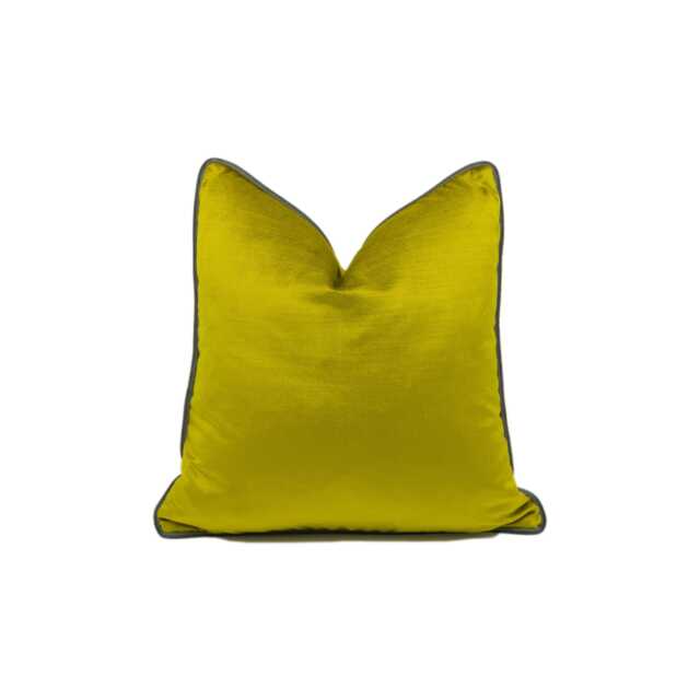 Designer Velvet Chenille Stunning Lime Cushion Cover Throw Pillow Home Decor - image 1