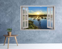 Nature Landscape Window 3D Wall Decal Art Removable Wallpaper Mural Sticker Vinyl Home Decor - thumbnail 1