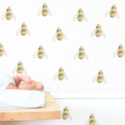 Bee Toss - Fabric Wall Decal Hop Mej - thumbnail 3