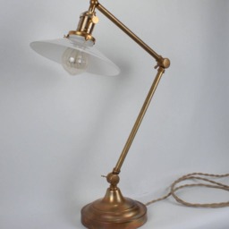 Vintage Industrial Desk Lamp - Victorian Table Task Light Steampunk Art Deco - thumbnail 3