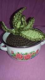Crochet Aloe Vera, Crochet Succulent, Fake Plant, Artificial Plant - thumbnail 1