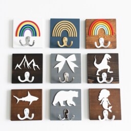 Kids Wall Hook - Nursery Decor Bedroom Hooks Coat For Bathroom Birthday Gifts - thumbnail 2