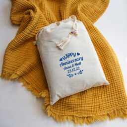 Muslin Throw Blanket - Soft Cotton Four Layers 2nd Wedding Anniversary Gift Sofa Bath Towel -Gift For Mum Baptism - thumbnail 3