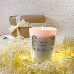 Personalised Engagement Candle Gift Box, Smells Like Future Mrs, Names, For Couple, Romantic Her - thumbnail 3