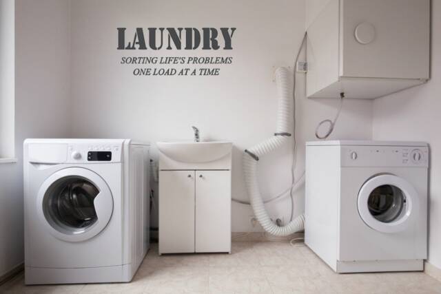 Laundry Sorting Life's Problems One Load At A Time Vinyl Wall Decal - image 1