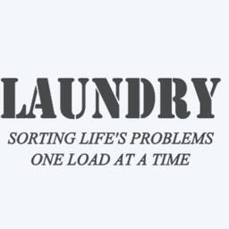 Laundry Sorting Life's Problems One Load At A Time Vinyl Wall Decal - thumbnail 2