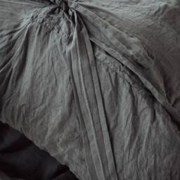 King Linen Duvet Cover, Stone Washed Softened Linen, Handmade Latvia - thumbnail 3