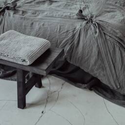 King Linen Duvet Cover, Stone Washed Softened Linen, Handmade Latvia - thumbnail 2