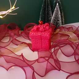 Christmas Gingerbread Gift Box Candle, Soy Beeswax Blend, Eco-Friendly Decor - thumbnail 4