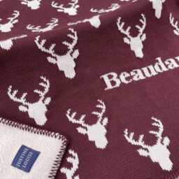 Personalised Stag Baby Blanket, Luxury Named New Gift - thumbnail 1