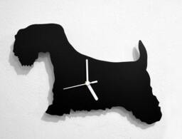Sealyham Terrier Dog - Wall Clock Silhouette - thumbnail 1