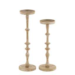 Rustic Green Tall Candle Holder Set Modern Wedding Centerpiece - Set Of 2 - thumbnail 2