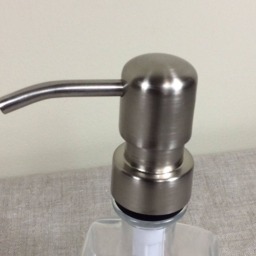 Vintage 7-Up Cola Soda Bottle Soap Dispenser Bathroom Kitchen Pump Green Glass Metal Bathing Suit Spray - thumbnail 4