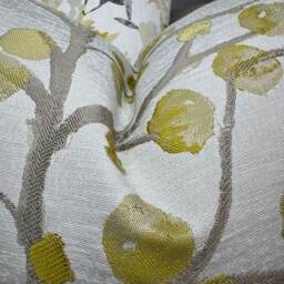 Decorative Cushion Cover, Sulphur Floral Pillow Cover For Sofa, Bed, Window, Chair, Living Room, Voyage Topola Fabric , Spring Made in UK - thumbnail 2