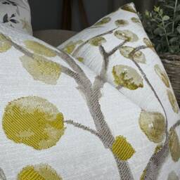 Decorative Cushion Cover, Sulphur Floral Pillow Cover For Sofa, Bed, Window, Chair, Living Room, Voyage Topola Fabric , Spring Made in UK - thumbnail 3