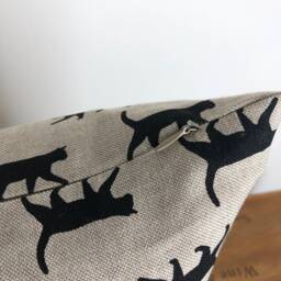 Black Cat Cushion Cushion, Print Pillow, Lovers & Owners Gift, Mothers Day Birthday Present - thumbnail 3
