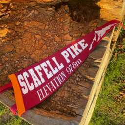 Scafell Pike Pennant Flag/Felt Pennant Wall Hanging Banner National Park Lake District Hike Three Peaks Challenge Mountain - thumbnail 2