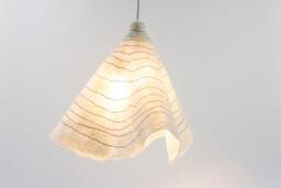 Lucielalune?? Pendant Ceiling Lighting/ Swag Lamp/Felted Wool/ Home Eco Decor/Multicolored White