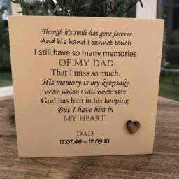 Memorial Dad Loss Flower/Plant Pot Personalised Bereavement in Memory Of A Loved One ~ Mum Dad Nana Husband Wife Daughter Son Or Any Name - thumbnail 2