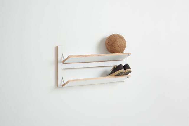 Fl??pps Shoe Rack 80x40-2 - White - image 1
