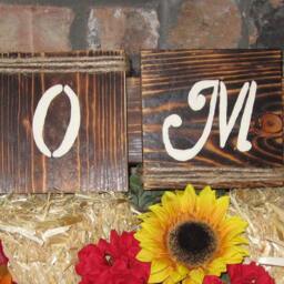 Home Wall Display, Countertop Display Art, Farmhouse Decor, Country Living, Letter Block Rustic Home Decor - thumbnail 3