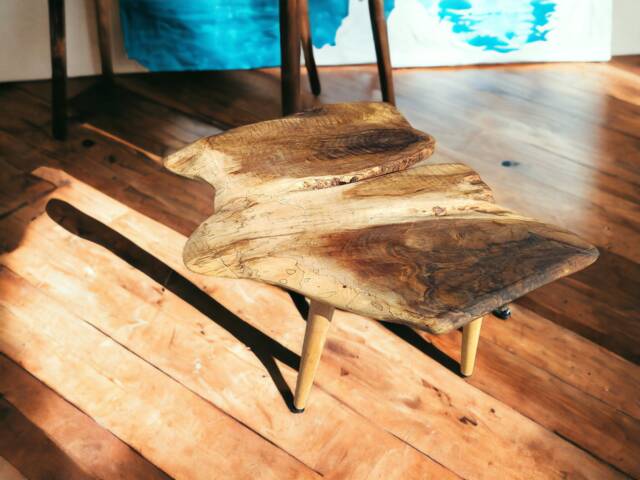 Handmade Live Edge Walnut Coffee Table Mcm Wood Side Table Wg-1032 Wodygody - image 1