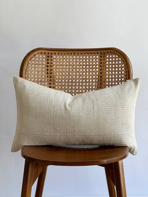 Brown Tribal Hemp Hand Woven Natural Dye Color Pillow Cover - image 1
