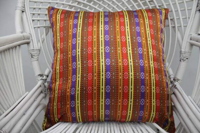 Home Decor Pillow, Antique Pillows, Kilim Pillow Cover, 20x20 Gift Cushion Case, Both Sided Striped Cushion, 16 - image 1