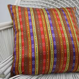 Home Decor Pillow, Antique Pillows, Kilim Pillow Cover, 20x20 Gift Cushion Case, Both Sided Striped Cushion, 16 - thumbnail 3