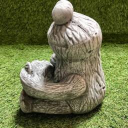 Concrete Cookie Monster Sesame Street Garden Sculpture Lawn Ornament Frost Protected - thumbnail 3