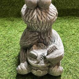 Concrete Cookie Monster Sesame Street Garden Sculpture Lawn Ornament Frost Protected - thumbnail 2
