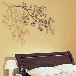 Japanese Maple Branch Stencil - Wall Art Stencil Instead Of Decals Easy To Use Wall For A Quick Room Update Walls - thumbnail 3