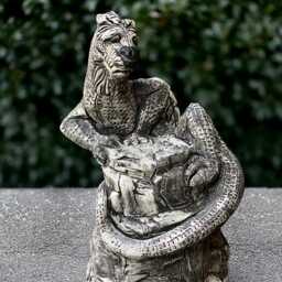 Fantasy Dragon Sculpture Concrete Decoration Stone Wildlife Figurine Outdoor Animal Statue Cement Ornament Dragon Lover Gift - thumbnail 2