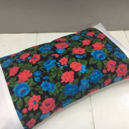 Floral Ikat Pillow Cover, Handwoven Silk Cushion, 12x20 - thumbnail 4