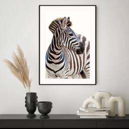 Zebra Print, Safari Fashion Wall Art, Stylish Black & White Bold Prints, Home Decor Animal - thumbnail 2