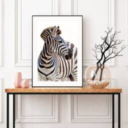 Zebra Print, Safari Fashion Wall Art, Stylish Black & White Bold Prints, Home Decor Animal - thumbnail 3
