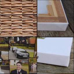 Custom Pet Memorial Canvas - Personalized Dog Cat Paw Photo Collage Wall Art Gift - thumbnail 2