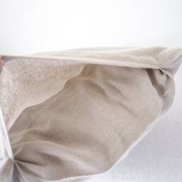 Natural Linen Pillowcase - Soft Stonewashed Cover With Envelope Closure - thumbnail 3