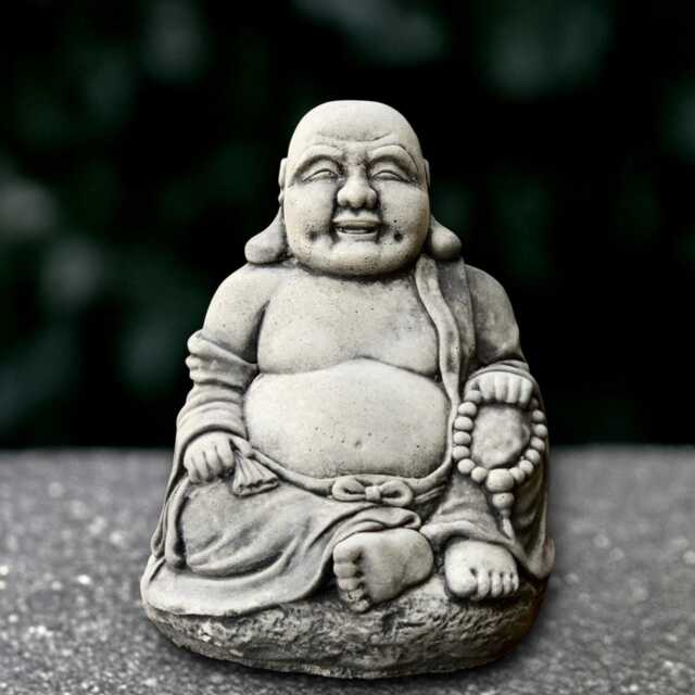 Large Sitting Buddha Statue Concrete Sculpture Outdoor Figurine Cement Ornament Front Door Decoration Handmade - image 1