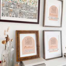 Portland Streetscape + Map Drawing Bungalows Oregon City Plan - Art Print Wedding Realtor Moving Gift Souvenir Local Decor Travel Wall - thumbnail 4