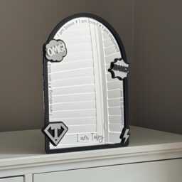Personalised Superhero Affirmation Mirror For Bedroom Or Playroom