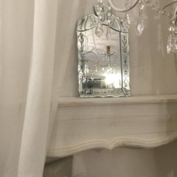 Art Nouveau Crystal Mirror - thumbnail 2