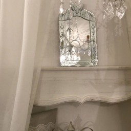 Art Nouveau Crystal Mirror - thumbnail 4