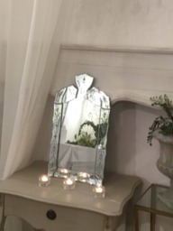 Art Nouveau Crystal Mirror - thumbnail 1