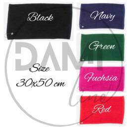 Personalised Embroidered Golf Towel 50x30 cm, Gift, Player Gift - thumbnail 2
