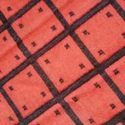 Handwoven Wool Jute Checked Kilim Rug - Modern Grid For Living Room, Bedroom & Office - thumbnail 4