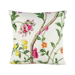 Schumacher - Citronier Fuchsia Chinese Inspired Floral Chintz Designer Cushion Cover Handmade Throw Pillow Luxury Home Decor - thumbnail 2