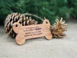 Dog Lover Sign - Gifts For Lovers Tag Christmas Ornament Ornaments Stocking Stuffer - thumbnail 1