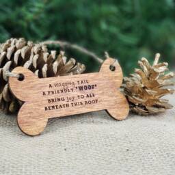 Dog Lover Sign - Gifts For Lovers Tag Christmas Ornament Ornaments Stocking Stuffer - thumbnail 3