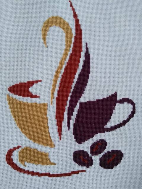 Hotbeverage Morningsip Embroideredmug Coffeeart Steamycup Handmadestitching Coffeelover Embroideryinspiration Stitchedcoffee - image 1
